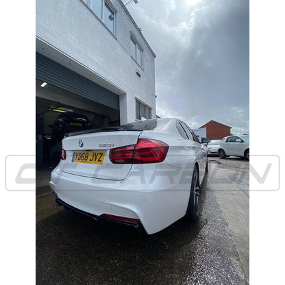 BMW 3 SERIES F30/F31 GLOSS BLACK LEFT EXHAUST DIFFUSER - MP STYLE - BLAK BY CT CARBON