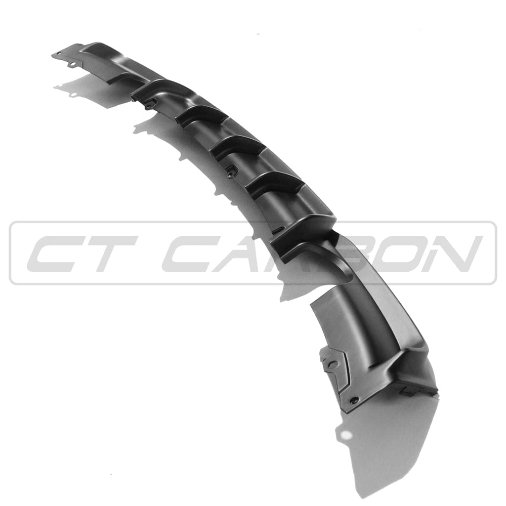 CT Carbon Rear Diffuser/Valance for BMW 3 Series F30 F31 (2012-2018) - Matte/Satin Black Twin Outlet Dual Exit Rear Bumper Lower Trim Insert - Twin Exhaust/Tailpipe OEM Style - Saloon/Sedan & Touring/Estate