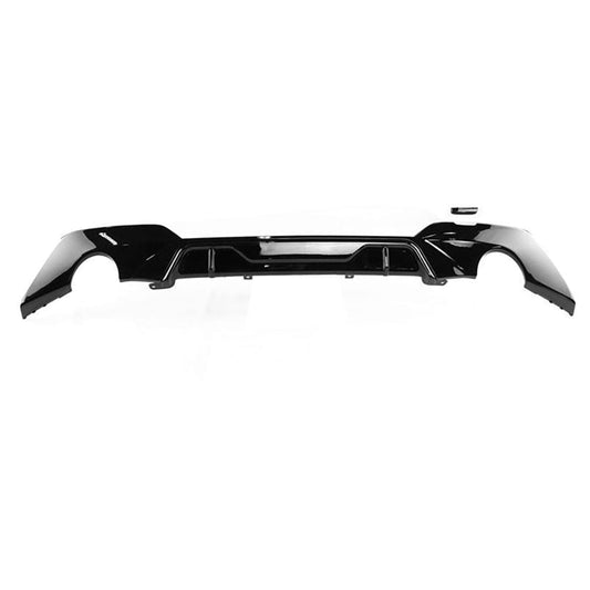 BMW 3 Series G20/G21 GLOSS BLACK ROUND EXHAUST DIFFUSER - MP STYLE - BLAK BY CT CARBON
