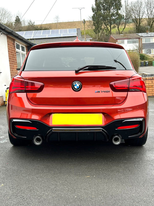 BMW F20/F21 1 SERIES LCI GLOSS BLACK DIFFUSER – MJ Modifications