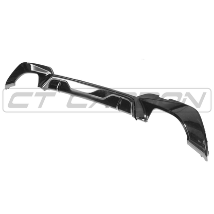 BMW G20/G21 3 SERIES GLOSS BLACK DIFFUSER - MP STYLE (QUAD TIPS)
