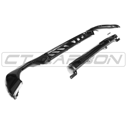 BMW G20/G21 3 SERIES GLOSS BLACK DIFFUSER - MP STYLE (QUAD TIPS)