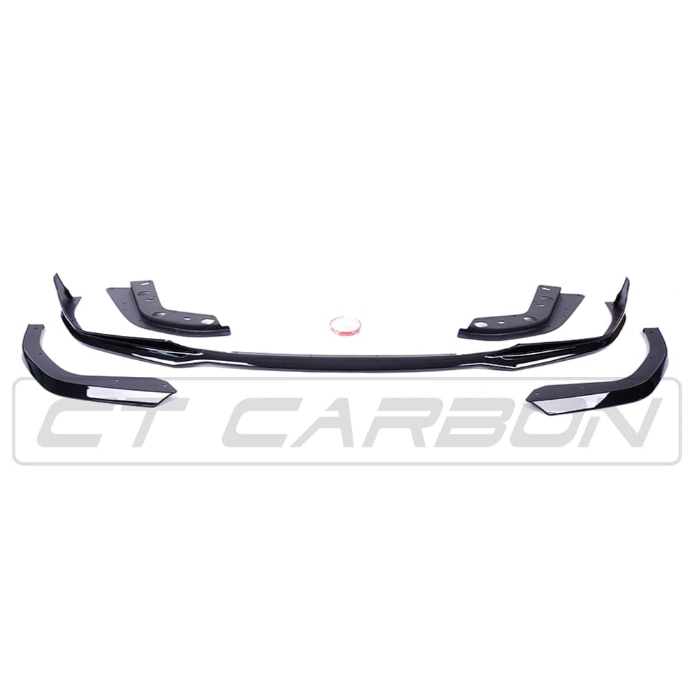 BMW 3 Series G20 M Sport Gloss Black Shadowline Full Body Kit (Round Exhaust) - M Performance Style Aero Pack: Front Splitter, Side Skirts, Rear Diffuser & Boot Spoiler - 2018-On Saloon/Sedan (320i 330i 320d) - BLAK by CT Carbon