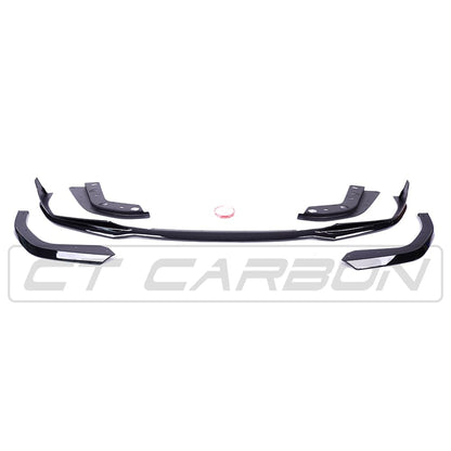 BMW 3 Series G20 M Sport Gloss Black Shadowline Full Body Kit (Round Exhaust) - M Performance Style Aero Pack: Front Splitter, Side Skirts, Rear Diffuser & Boot Spoiler - 2018-On Saloon/Sedan (320i 330i 320d) - BLAK by CT Carbon