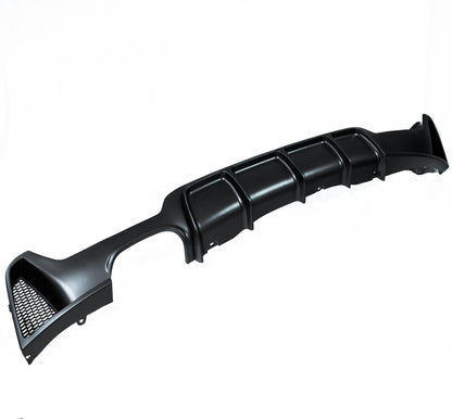 BMW 4 Series F32 Coupe 2013-2020 M Sport Body Kit & Aero Pack – Matte Black M Performance/MP Style – Front Splitter, Side Skirts & Rear Diffuser (Left Twin Exhaust) – ABS – CT Carbon BLAK