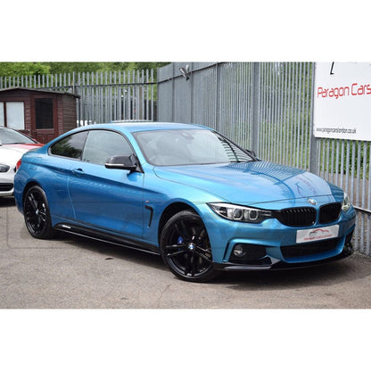 BMW 4 Series F36 Gran Coupe (2013-2020) Gloss Piano Black Full Body Kit/Bodykit | M Performance Style Aero/Styling Pack | Front Splitter, Side Skirts, Rear Diffuser & Boot Spoiler | Dual Left Exit / Twin Left Exhaust | BLAK Series by CT Carbon