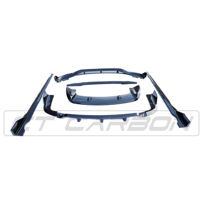 BMW X5 G05 2018+ Gloss Black Body Kit – Full Exterior Styling Pack/Aero Kit (ABS) with Front Splitter, Rear Diffuser, Side Skirts & Dual Boot Spoiler – Black Pack Shadow Look – CT Carbon