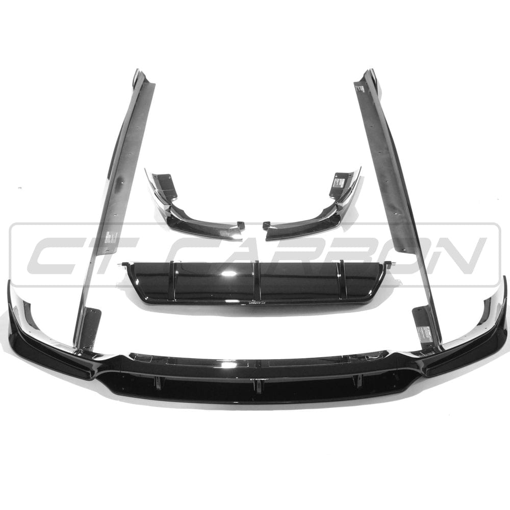 BMW X6 G06 2020+ Full Gloss Piano Black Exterior Styling Kit - Black Pack / Shadowline Blackline Blackout Trim ABS Body Kit OEM+ Upgrade by CT Carbon