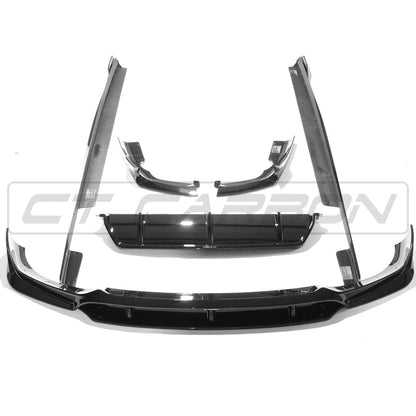 BMW X6 G06 2020+ Full Gloss Piano Black Exterior Styling Kit - Black Pack / Shadowline Blackline Blackout Trim ABS Body Kit OEM+ Upgrade by CT Carbon