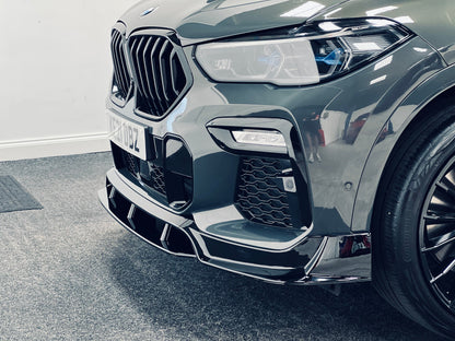 BMW X6 G06 2020+ Full Gloss Piano Black Exterior Styling Kit - Black Pack / Shadowline Blackline Blackout Trim ABS Body Kit OEM+ Upgrade by CT Carbon