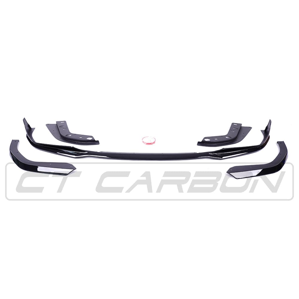 BMW 3 Series G20 2018+ Gloss/Piano Black Body Kit V2 – M Performance Style Aero Pack (Round Tips) | Front Splitter/Lip, Side Skirts, Rear Diffuser/Valance, Boot Lip Spoiler – Saloon/Sedan – ABS – BLAK by CT – 320i 320d 330i 330e