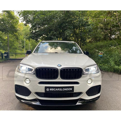 BMW X5 F15 2014-2018 Gloss Piano Black Body Kit – M Performance Style Aero Pack with Front Splitter Lip Spoiler, Rear Diffuser/Valance & Spats | Black Pack Shadowline Exterior Styling Upgrade