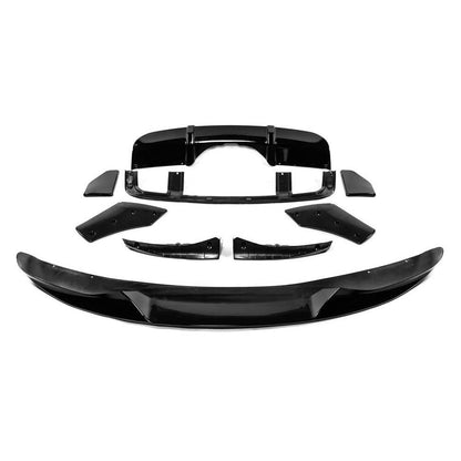 BMW X5 F15 2014-2018 Gloss Piano Black Body Kit – M Performance Style Aero Pack with Front Splitter Lip Spoiler, Rear Diffuser/Valance & Spats | Black Pack Shadowline Exterior Styling Upgrade