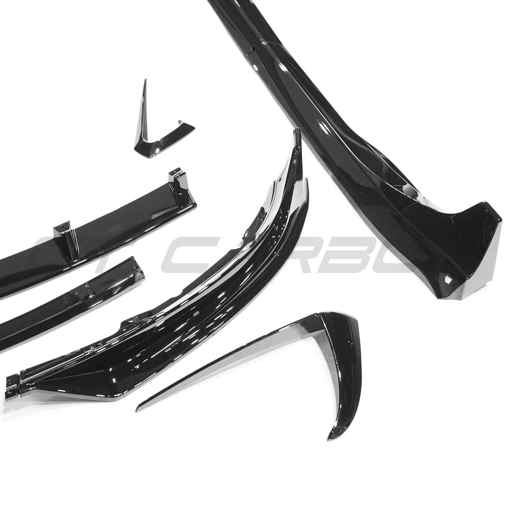 Tesla Model 3 Gloss Black Body Kit 2017+ – BLAK by CT Carbon Aero Pack: Front Splitter Lip, Side Skirts, Rear Diffuser & Spats, Boot/Trunk Lip Spoiler – Piano Black ABS OEM+ Exterior Styling Upgrade