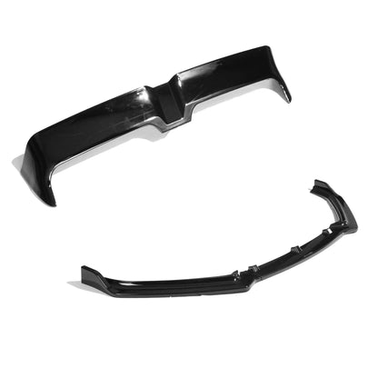 Volkswagen VW Polo Mk5 2014-2017 (6C) Gloss/Piano Black Body Kit – Front Splitter/Lip & Roof Spoiler/Wing – OEM Style ABS Exterior Styling Pack by CT Carbon