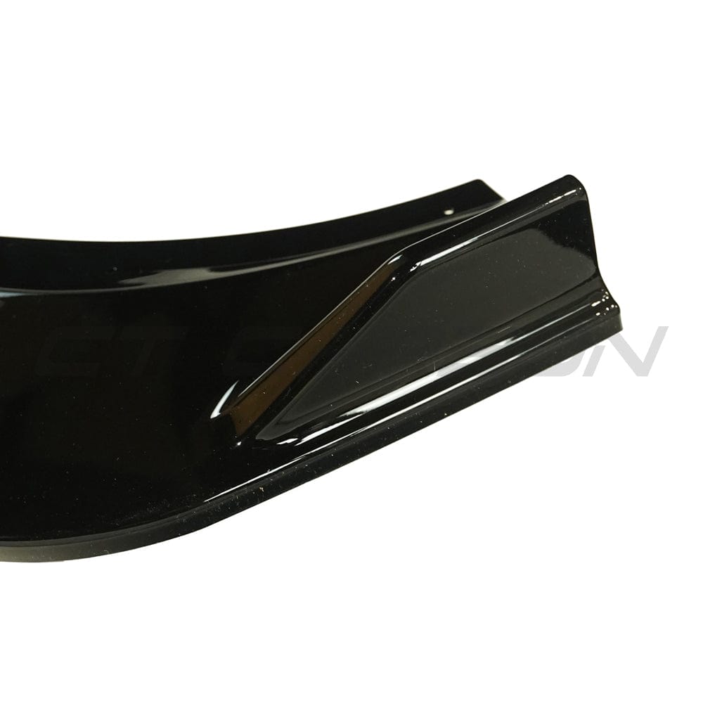 VW Volkswagen Golf 8 Mk8 GTI GTD Gloss Piano Black Pack Styling – Front Splitter Lip Spoiler + Rear Roof Spoiler Wing Body/Aero Kit 2020-2025 OEM+ ABS – BLAK by CT CARBON