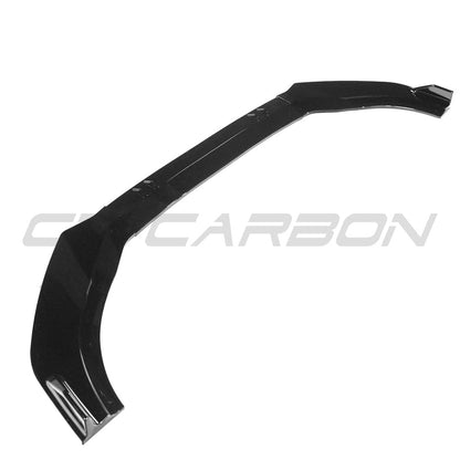 VW Volkswagen Golf 8 Mk8 GTI GTD Gloss Piano Black Pack Styling – Front Splitter Lip Spoiler + Rear Roof Spoiler Wing Body/Aero Kit 2020-2025 OEM+ ABS – BLAK by CT CARBON