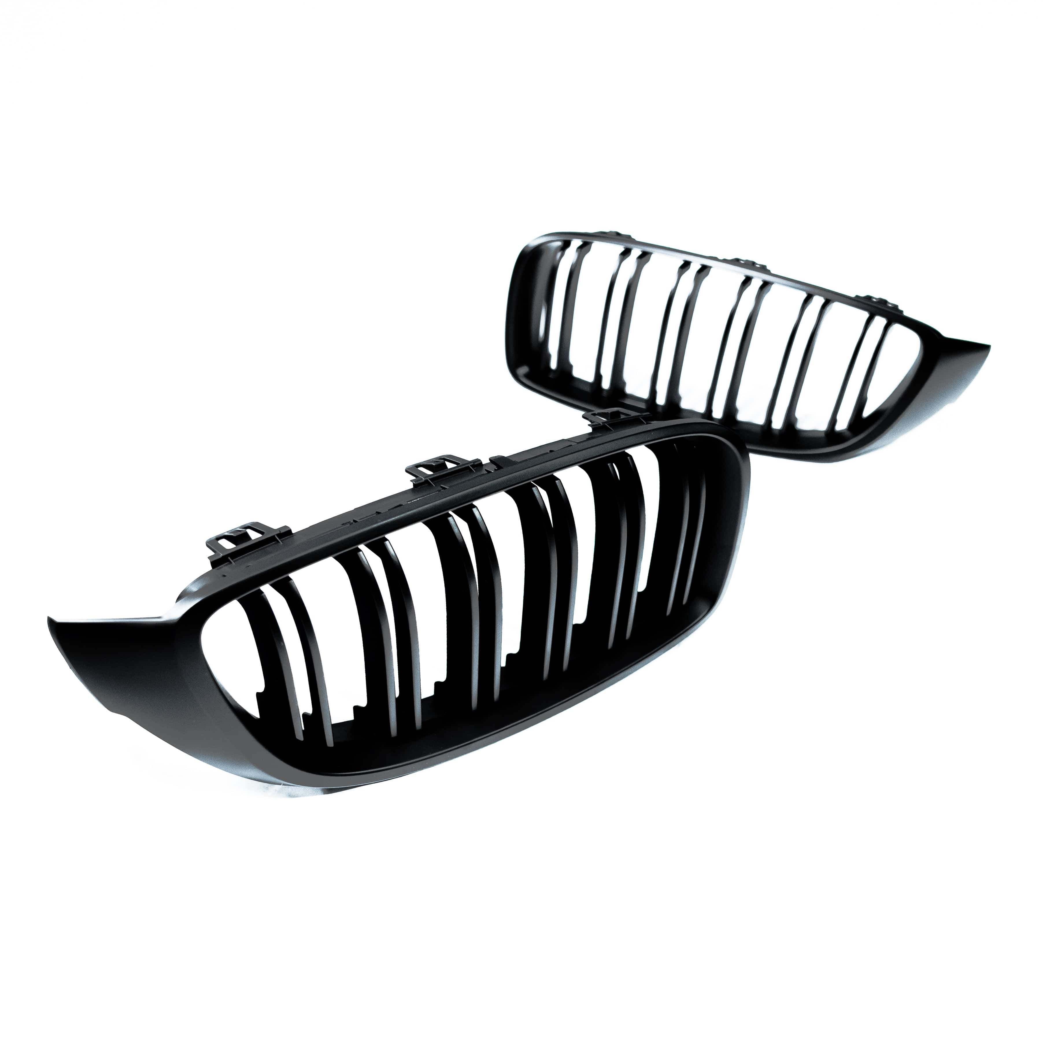 BMW 4 SERIES/M3/M4 (F32 F80 F82 F83) MATTE BLACK DOUBLE SLAT GRILLES ...