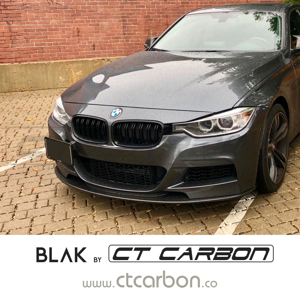 BMW F30/F31 3 SERIES BLACK DOUBLE SLAT GRILLES - BLAK BY CT CARBON