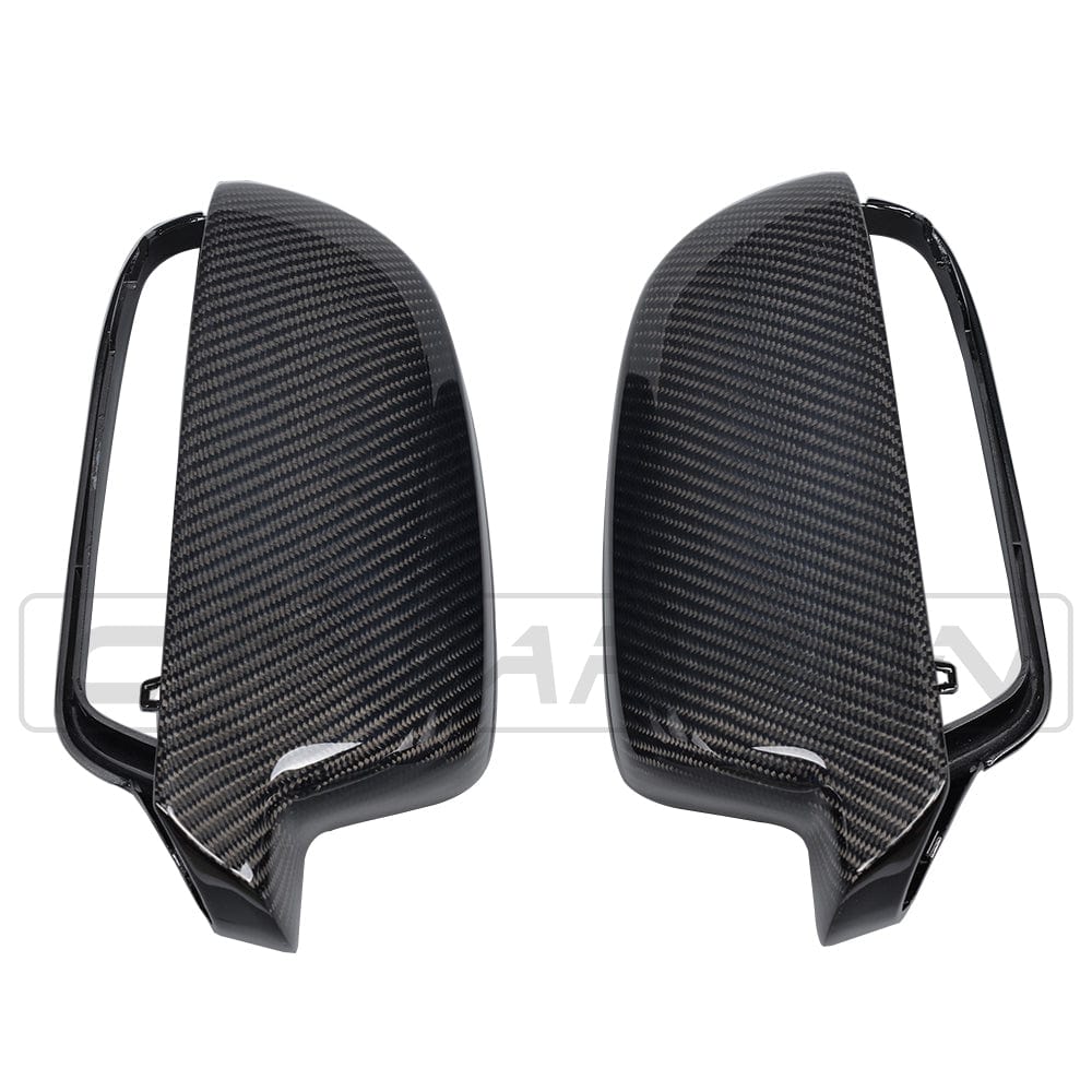 Audi A4/S4/A5/S5 B8.5 Facelift 2012-2016 Carbon Fibre/Carbon Fiber Wing/Side Mirror Caps Covers Housings Shells - Gloss OEM+ Replacement Pair