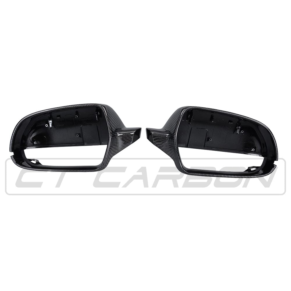 Audi A4/S4/A5/S5 B8.5 Facelift 2012-2016 Carbon Fibre/Carbon Fiber Wing/Side Mirror Caps Covers Housings Shells - Gloss OEM+ Replacement Pair