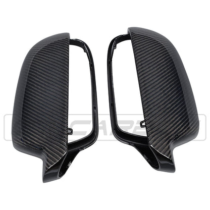 Audi A4/S4/A5/S5 B8.5 Facelift 2012-2016 Carbon Fibre/Carbon Fiber Wing/Side Mirror Caps Covers Housings Shells - Gloss OEM+ Replacement Pair