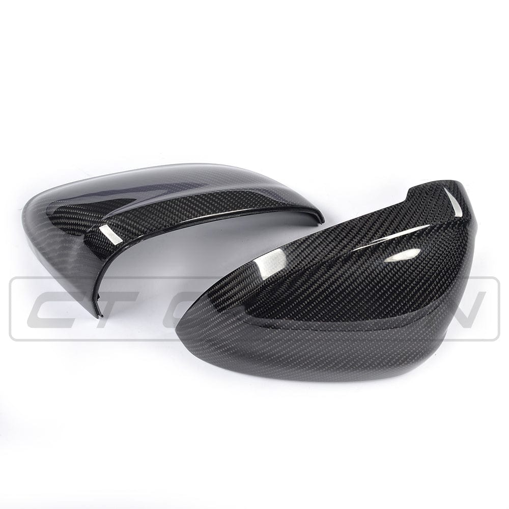 Audi A4/S4/A5/S5 B9/B9.5 2016+ Carbon Fibre Mirror Caps - Wing Mirror Covers, Door Mirror Shells & Housings | Genuine Carbon, OEM Style Replacement Pair by CT Carbon