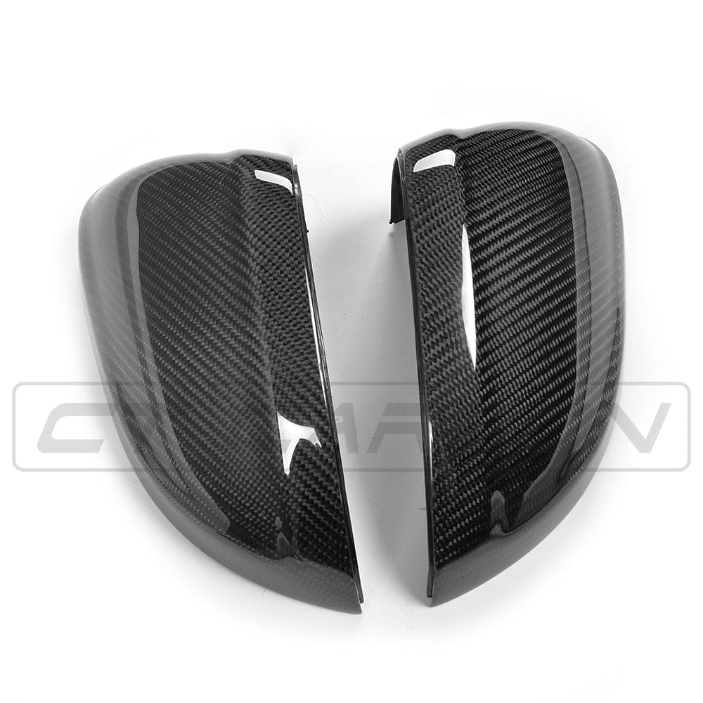 Audi A4/S4/A5/S5 B9/B9.5 2016+ Carbon Fibre Mirror Caps - Wing Mirror Covers, Door Mirror Shells & Housings | Genuine Carbon, OEM Style Replacement Pair by CT Carbon
