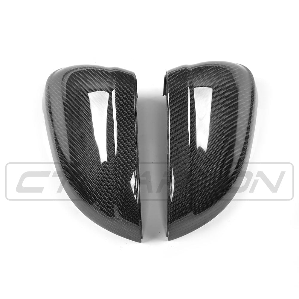 Audi A4/S4/A5/S5 B9/B9.5 2016+ Carbon Fibre Mirror Caps - Wing Mirror Covers, Door Mirror Shells & Housings | Genuine Carbon, OEM Style Replacement Pair by CT Carbon
