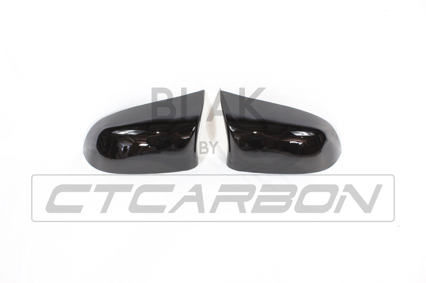 BMW X5 F15 & X6 F16 Wing Mirror Covers - Gloss/Piano Black M Style Door Mirror Caps, Housings & Shells (2014-2018) Shadowline Replacement Set Pair | CT Carbon ABS