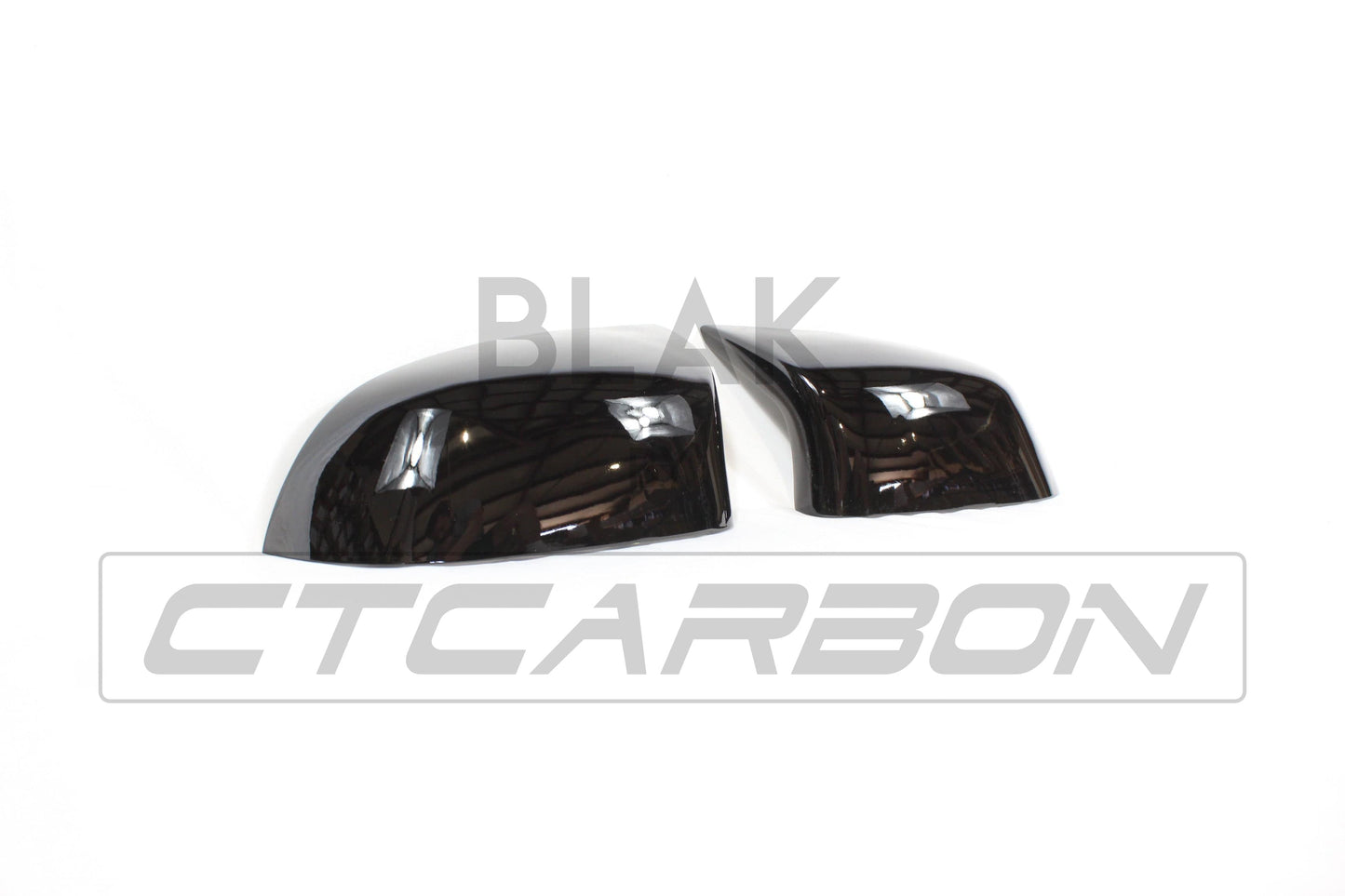 BMW X5 F15 & X6 F16 Wing Mirror Covers - Gloss/Piano Black M Style Door Mirror Caps, Housings & Shells (2014-2018) Shadowline Replacement Set Pair | CT Carbon ABS
