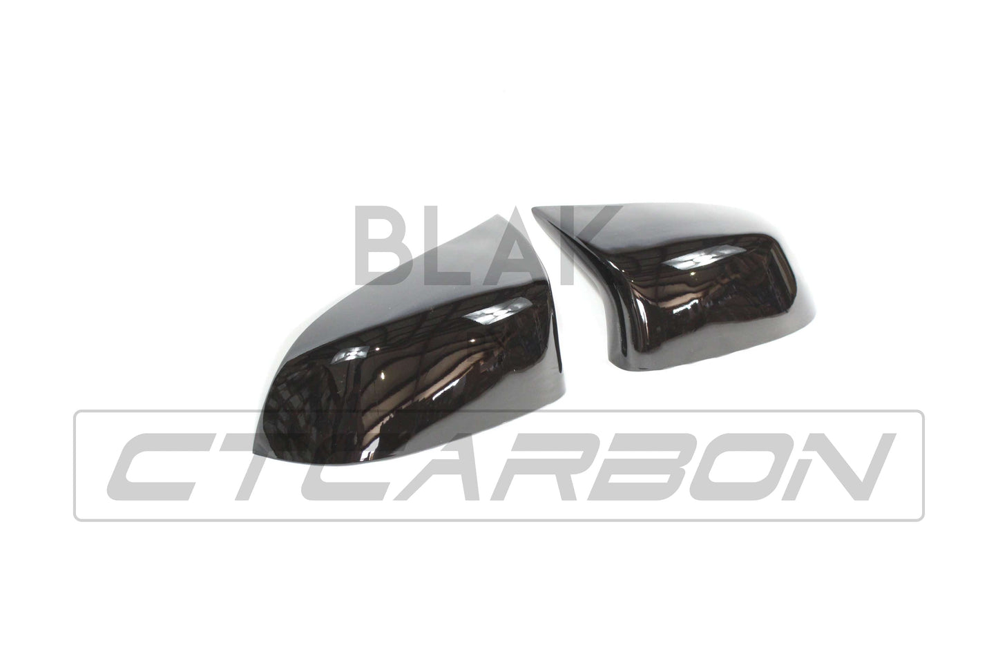 BMW X5 F15 & X6 F16 Wing Mirror Covers - Gloss/Piano Black M Style Door Mirror Caps, Housings & Shells (2014-2018) Shadowline Replacement Set Pair | CT Carbon ABS
