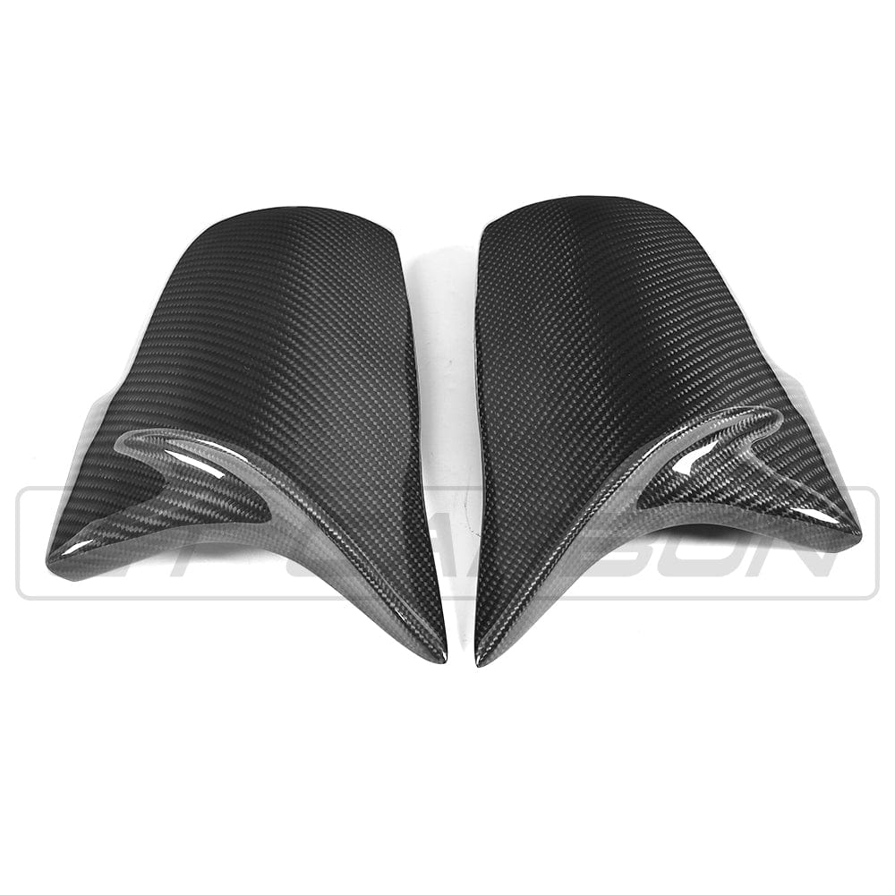CT Carbon BMW F40 1 Series & F44 2 Series Gran Coupe (2020+) Carbon Fibre/Fiber Wing/Side/Door Mirror Caps – M Performance Style Gloss Replacement Covers/Shells/Housings – Fits 118i 120d M135i 218i 220d M235i (Pair)
