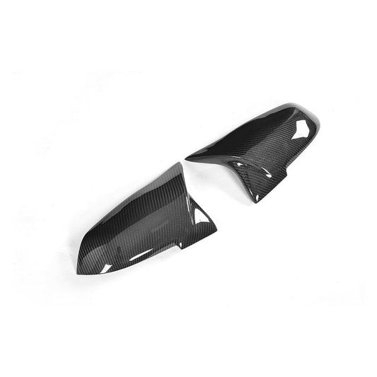 CT Carbon BMW F40 1 Series & F44 2 Series Gran Coupe (2020+) Carbon Fibre/Fiber Wing/Side/Door Mirror Caps – M Performance Style Gloss Replacement Covers/Shells/Housings – Fits 118i 120d M135i 218i 220d M235i (Pair)