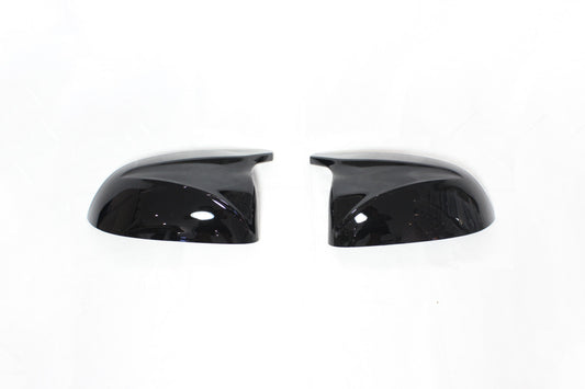 CT Carbon BMW X3/X4/X5/X6 G01/G02/G05/G06 Gloss Piano Black Wing Mirror Caps – Door/Wing Mirror Covers Replacement Shells/Housings | OEM-Style Shadowline/Blackline/M Style | Fits X3 2017+, X4 2018+, X5 2018+, X6 2019+