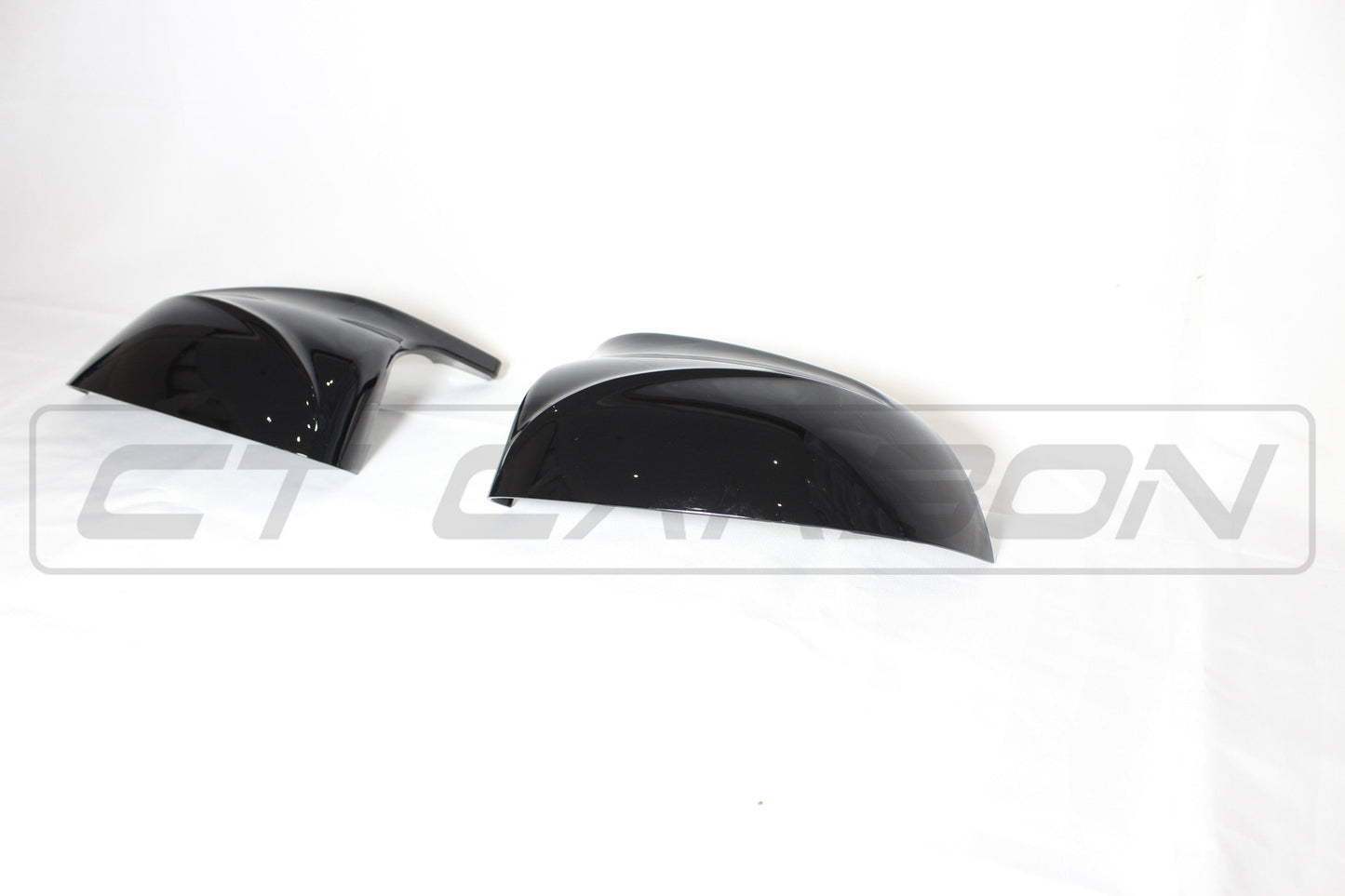 CT Carbon BMW X3/X4/X5/X6 G01/G02/G05/G06 Gloss Piano Black Wing Mirror Caps – Door/Wing Mirror Covers Replacement Shells/Housings | OEM-Style Shadowline/Blackline/M Style | Fits X3 2017+, X4 2018+, X5 2018+, X6 2019+