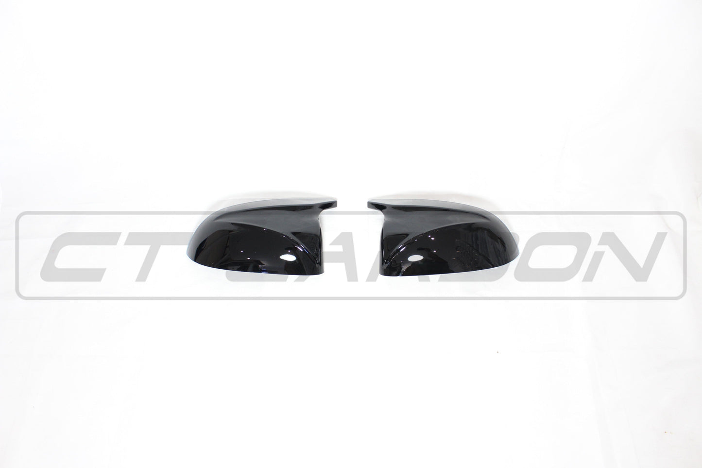 CT Carbon BMW X3/X4/X5/X6 G01/G02/G05/G06 Gloss Piano Black Wing Mirror Caps – Door/Wing Mirror Covers Replacement Shells/Housings | OEM-Style Shadowline/Blackline/M Style | Fits X3 2017+, X4 2018+, X5 2018+, X6 2019+