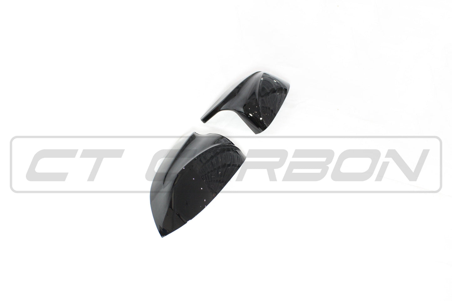 CT Carbon BMW X3/X4/X5/X6 G01/G02/G05/G06 Gloss Piano Black Wing Mirror Caps – Door/Wing Mirror Covers Replacement Shells/Housings | OEM-Style Shadowline/Blackline/M Style | Fits X3 2017+, X4 2018+, X5 2018+, X6 2019+