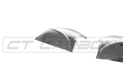 CT Carbon BMW X3/X4/X5/X6 G01/G02/G05/G06 Gloss Piano Black Wing Mirror Caps – Door/Wing Mirror Covers Replacement Shells/Housings | OEM-Style Shadowline/Blackline/M Style | Fits X3 2017+, X4 2018+, X5 2018+, X6 2019+