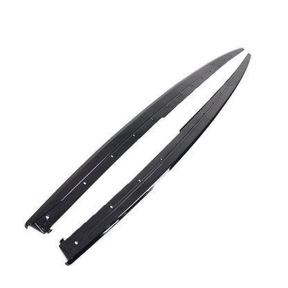 BMW 3 Series F30/F31 Side Skirt Extensions Gloss Black – M Performance Style Side Blades/Sill Extensions (Pair) | CT Carbon BLAK | 2012