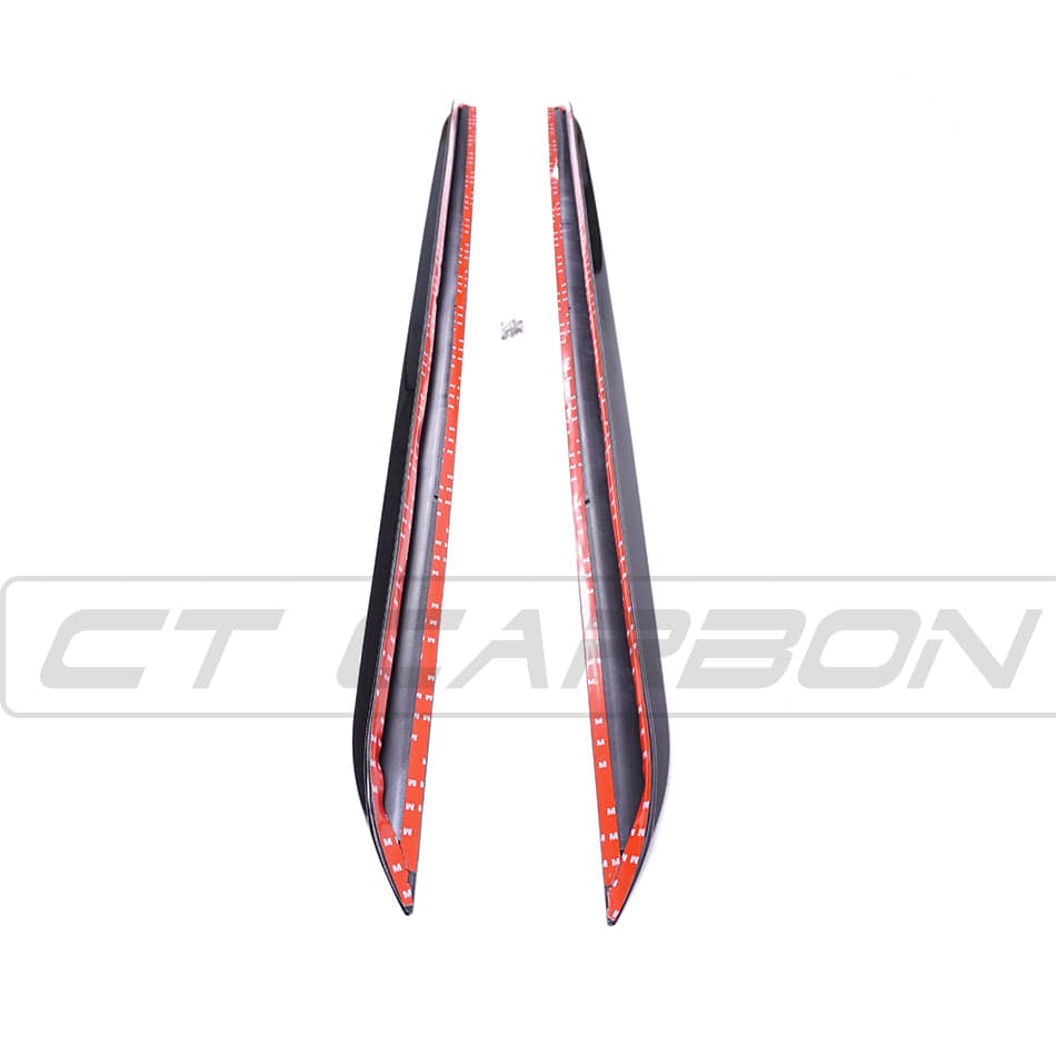BMW 3 Series G20/G21 2018+ Gloss Piano Black Side Skirts, Side Splitters, Side Blades, Sill/Rocker Extensions – M Performance/MP Style Lower Body/Aero Kit – Saloon & Touring – BLAK by CT Carbon