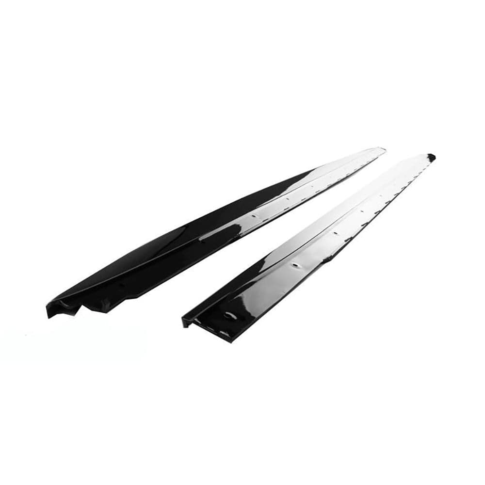 BMW 5 Series G30/G31 Gloss/Piano Black Side Skirts - Sill/Rocker Panel Extensions & Side Blades/Lips, M Performance Style (2017-2025 Saloon/Touring) - CT Carbon BLAK
