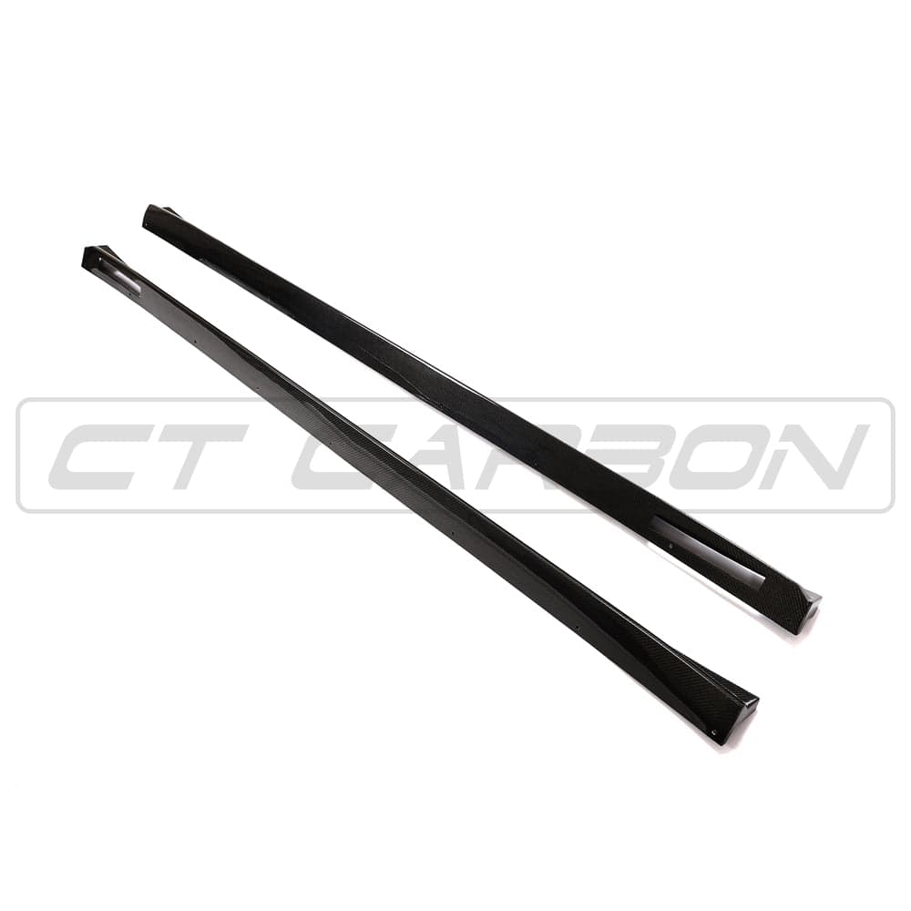 CT Carbon 3D Style Carbon Fibre Side Skirts, Side Skirt Extensions / Rocker Panel Extensions / Sill Blades for BMW X3M/X4M F97/F98 (2018-2021 Pre-LCI) | OEM+ Carbon Side Blades Aero Trim