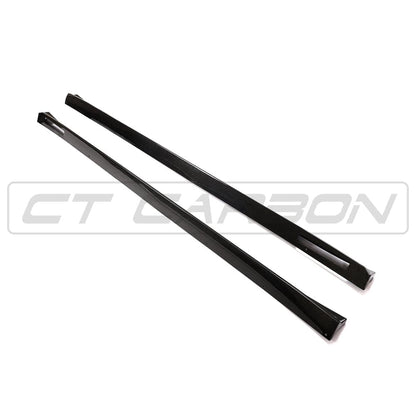 CT Carbon 3D Style Carbon Fibre Side Skirts, Side Skirt Extensions / Rocker Panel Extensions / Sill Blades for BMW X3M/X4M F97/F98 (2018-2021 Pre-LCI) | OEM+ Carbon Side Blades Aero Trim