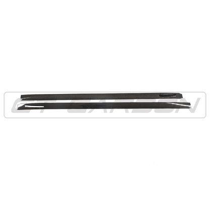 CT Carbon 3D Style Carbon Fibre Side Skirts, Side Skirt Extensions / Rocker Panel Extensions / Sill Blades for BMW X3M/X4M F97/F98 (2018-2021 Pre-LCI) | OEM+ Carbon Side Blades Aero Trim