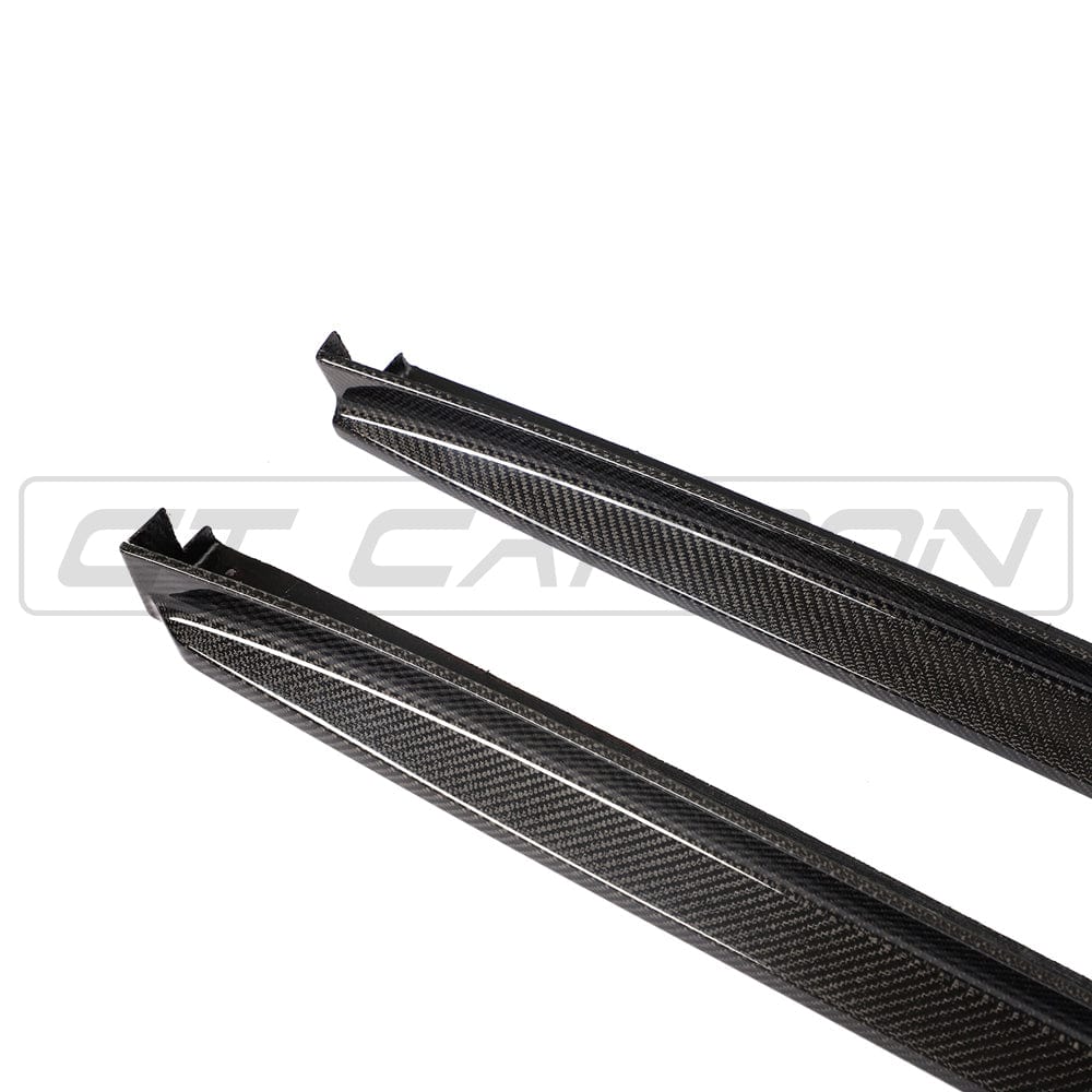 CT Carbon 3D Style Carbon Fibre Side Skirts, Side Skirt Extensions / Rocker Panel Extensions / Sill Blades for BMW X3M/X4M F97/F98 (2018-2021 Pre-LCI) | OEM+ Carbon Side Blades Aero Trim