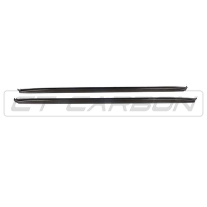 CT Carbon 3D Style Carbon Fibre Side Skirts, Side Skirt Extensions / Rocker Panel Extensions / Sill Blades for BMW X3M/X4M F97/F98 (2018-2021 Pre-LCI) | OEM+ Carbon Side Blades Aero Trim