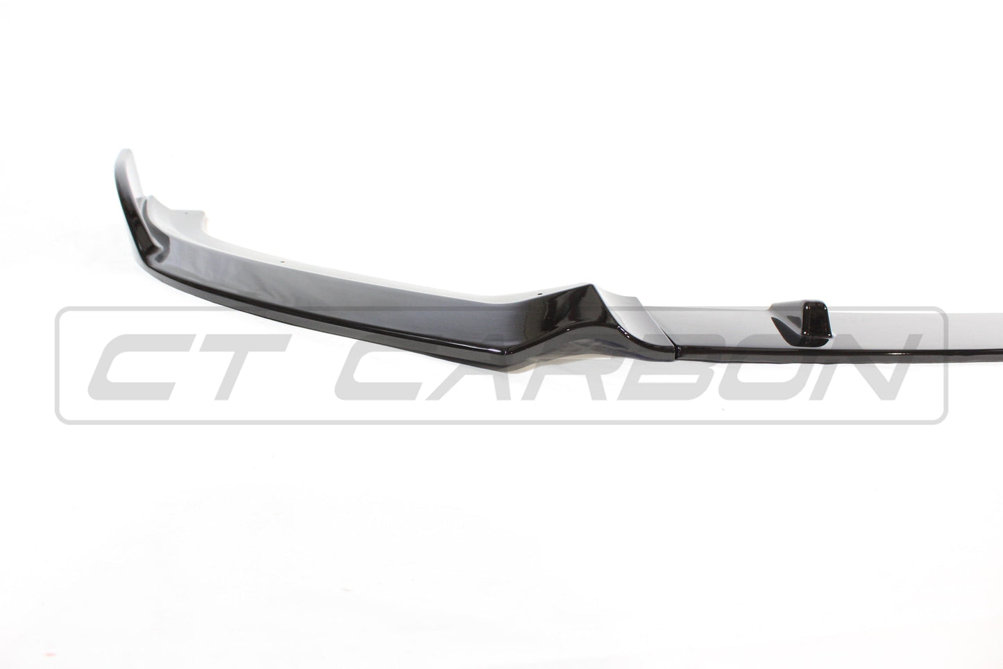 Audi A3 8V S-Line & S3 8V Facelift 2017-2020 Gloss Black Front Splitter Lip Spoiler - Piano Black ABS Front Bumper Lip/Chin Splitter/Valance Extension - Hatchback & Saloon/Sedan - Aero Body Kit Add-On (CT Carbon/CT BLAK)