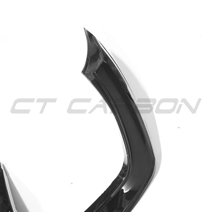 Audi A4/S4 B8.5 2013–2015 Rear Diffuser / Valance Gloss Piano Black – Facelift 8K Lower Bumper Insert Skirt Splitter Lip Apron ABS – CT Carbon OEM+