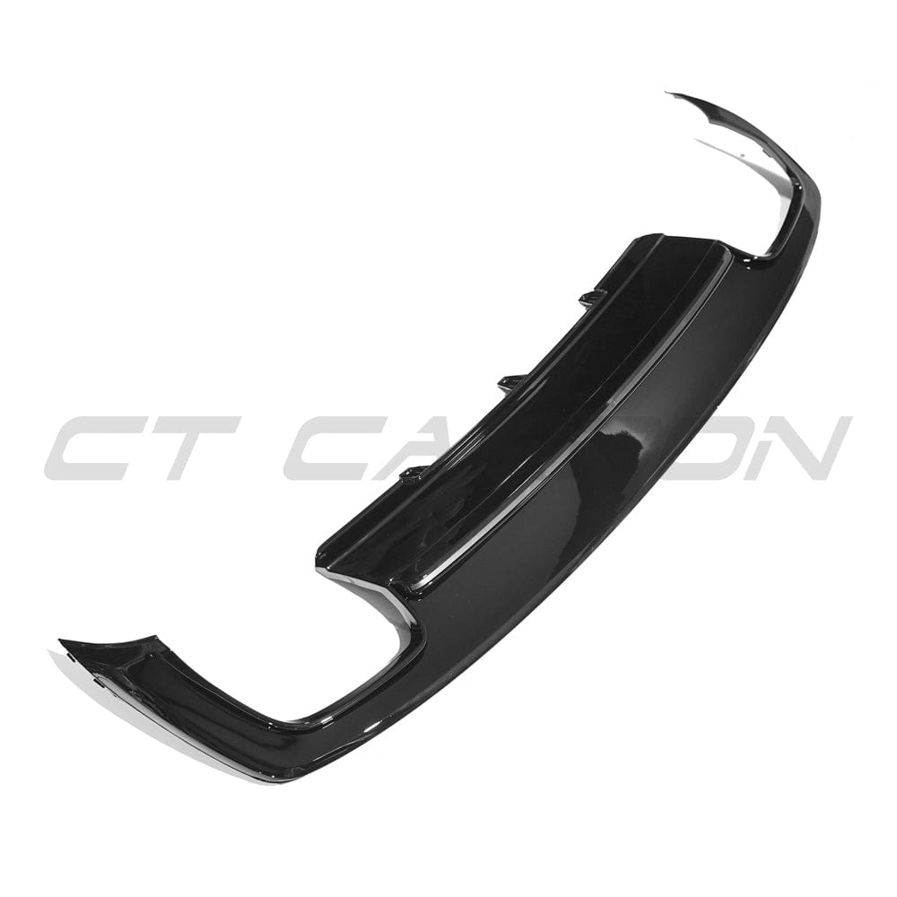 Audi A4/S4 B8.5 2013–2015 Rear Diffuser / Valance Gloss Piano Black – Facelift 8K Lower Bumper Insert Skirt Splitter Lip Apron ABS – CT Carbon OEM+